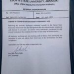 Important EBSU imposes curfew Due To security