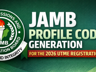 2 steps Generate Your JAMB Profile Code Secure & Fast