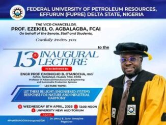 FUPRE announces 13th Inaugural Lecture