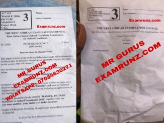 WAEC Expo 2026 Questions And Answers