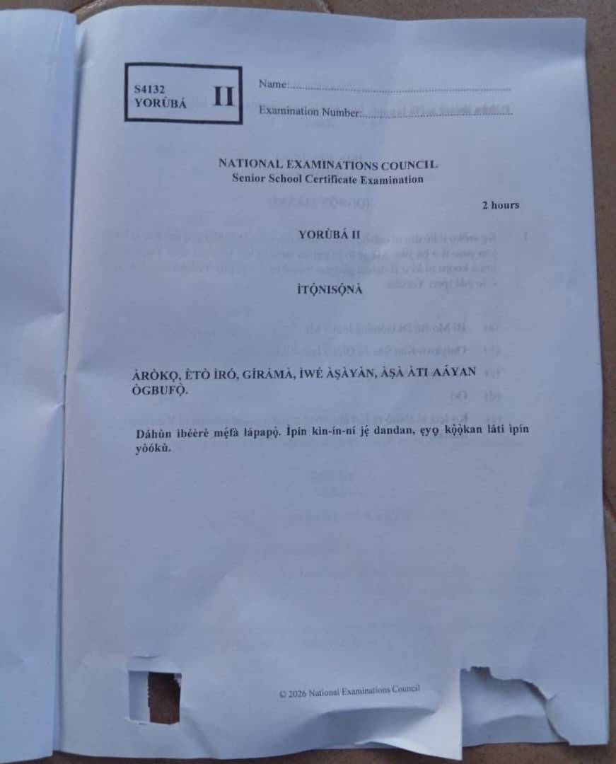 Neco 2026 Yoruba Questions and Answers (Expo) Neco 2026 Yoruba Questions and Answers (Expo)
