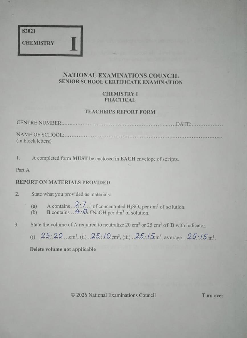 IMG 20260625 WA0015 Neco 2026 Chemistry Practical Answers (Expo)