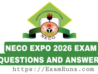 Neco 2026 Chemistry Practical Answers (Expo)