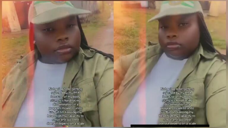 NYSC member alleges PPA rejected her over body size