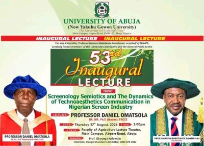 UNIABUJA Announces 53rd Inaugural Lecture