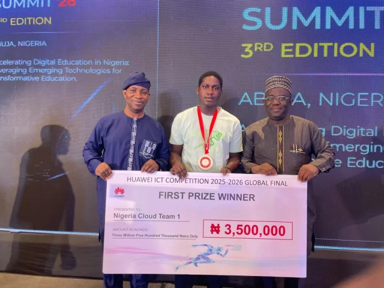 UNILAG Student Peter Fagbola Wins Huawei ICT Contest