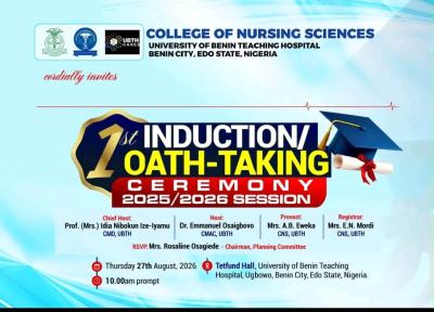 UBTH Nursing Sciences Maiden Induction/Oath-Taking Ceremony