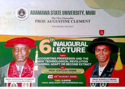 ADSU announces 6th Inaugural Lecture